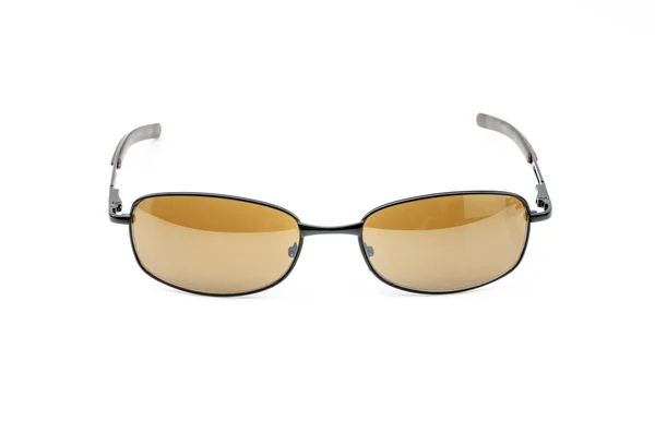 Óculos escuros castanhos claros isolados sobre branco — Fotografia de Stock