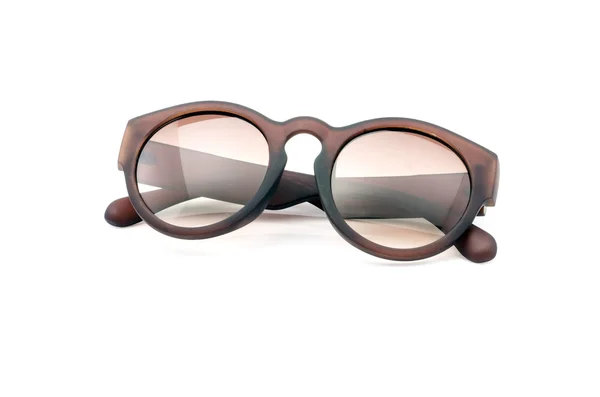 Vintage retro  brown sunglasses isolated on white — Stock Photo, Image