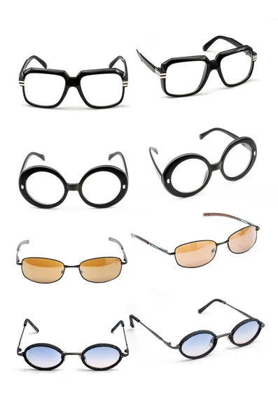 Sunglasses collection isolated on white — Stock Photo, Image