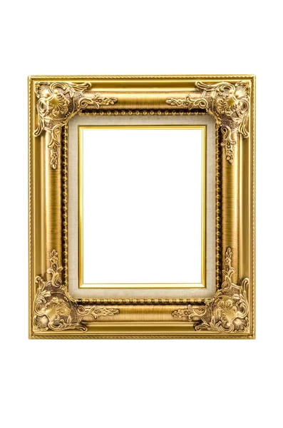 Retro heropleving oude gouden frame — Stockfoto