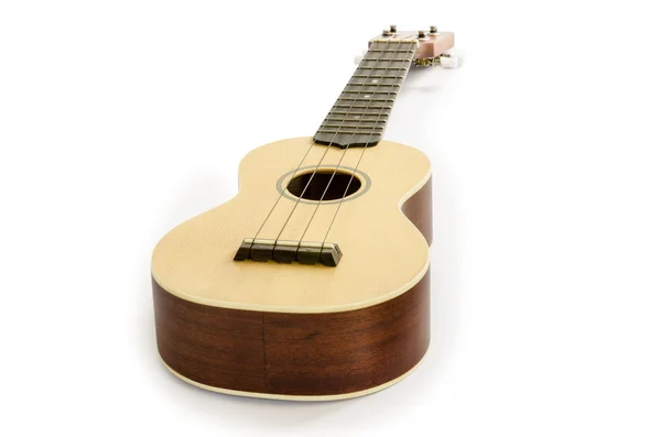 Guitarra Ukulele aislada en blanco Recorte camino incluido —  Fotos de Stock