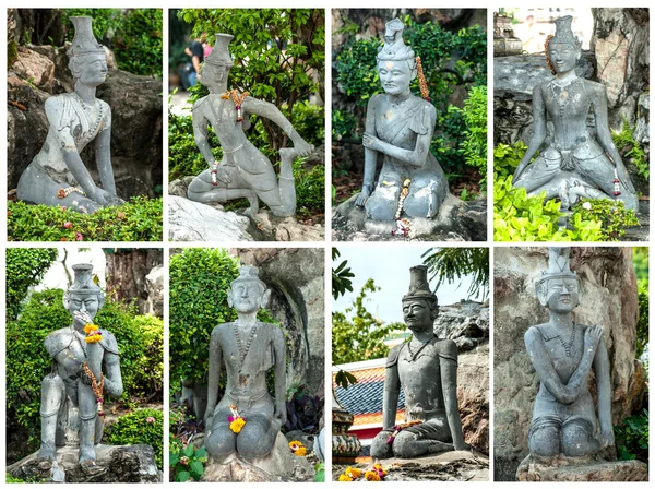 Estatua en wat po bange.net: Generalidad en Tailandia —  Fotos de Stock