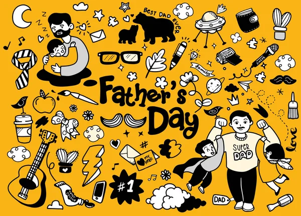 Szczęśliwy Ojciec Tło Dzień — Wektor stockowy