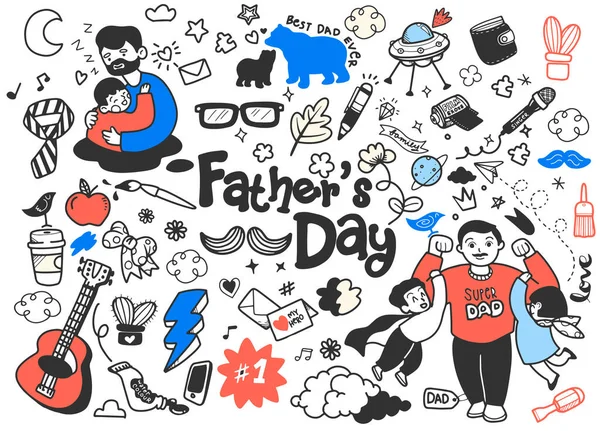 Feliz Día Del Padre Antecedentes — Vector de stock