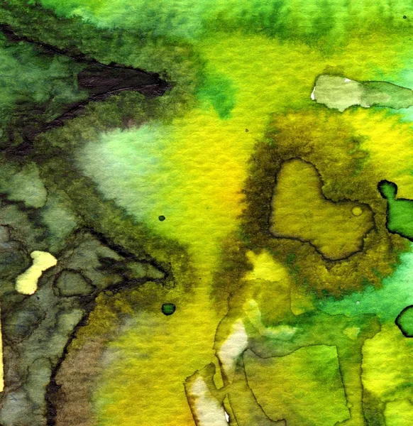 Akwarela zielony ładny — Zdjęcie stockowe