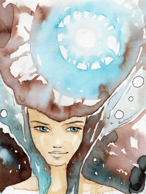 genç ve güzel bir kız