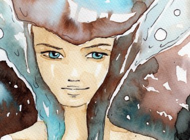 genç ve güzel bir kız