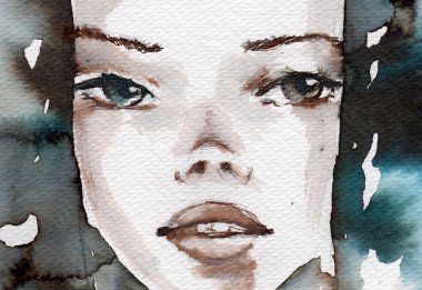 kış, soğuk portre