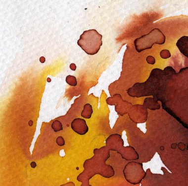 güzel kırmızı suluboya