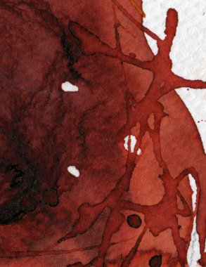 güzel kırmızı suluboya