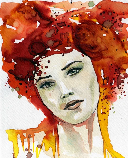 Illustration of a woman — Stock Image Illustration of a woman Royalty Free Stock Images