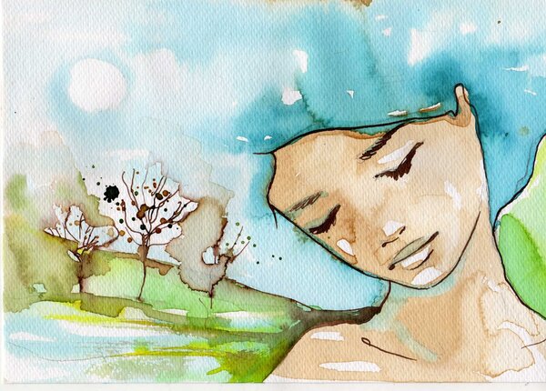 Красивая женщина