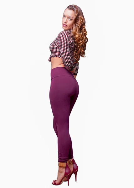 Attractive curvaceous young female — Stock Photo, Image