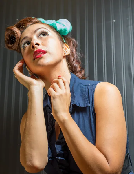 Female in pinup clothing — Stock Photo, Image