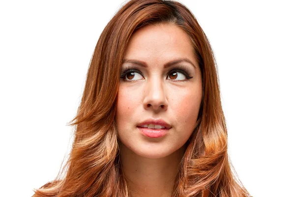 Hispanic female facial expression — Stock Photo, Image