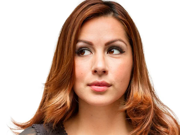Hispanic female facial expression — Stock Photo, Image
