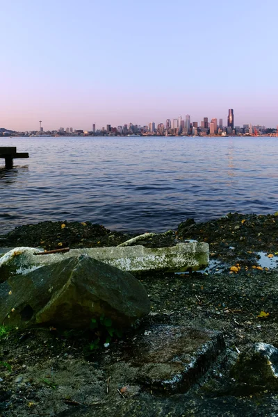 Seattle Paysage urbain au crépuscule — Photo