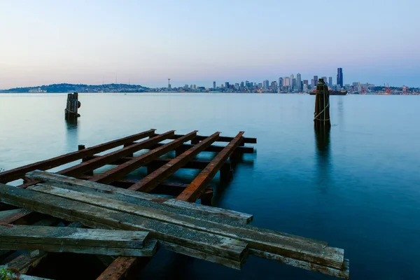 Seattle Cityscape At Dusk — Stock Photo, Image