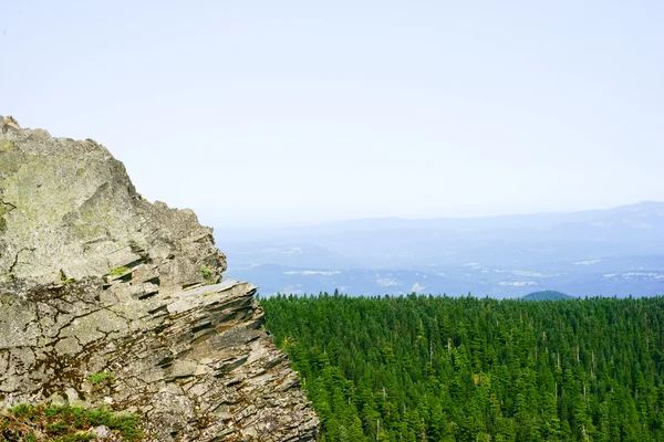 Jagged Rock Cliff com vista para Gorge — Fotografia de Stock