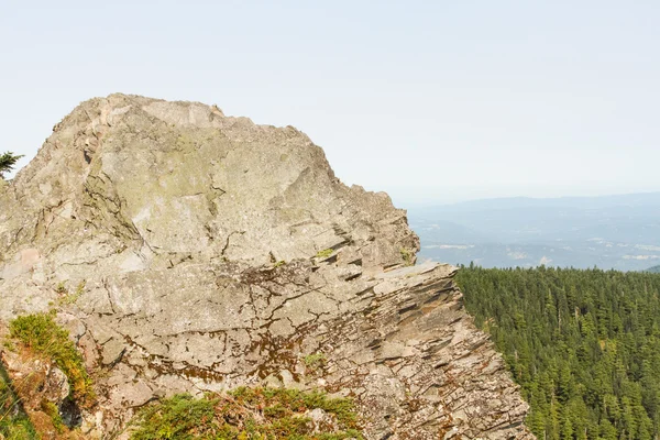 Jagged Rock Cliff com vista para Gorge — Fotografia de Stock