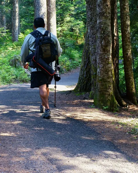 Man en vandringsled — Stockfoto