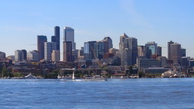 Şehir merkezindeki Kuzey seattle cityscape