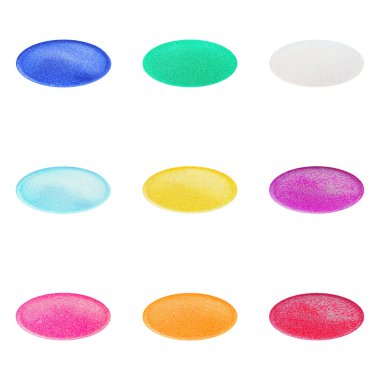 Mini bulaşık glitter renkler karışık