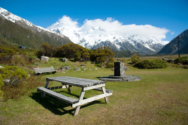 Schöne Aussicht beim Gletscherspaziergang im Mount Cook Nationalpark, Südinsel, Neuseeland — Stockfoto