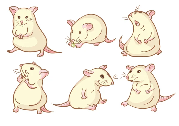 Білих мишей — стоковий вектор