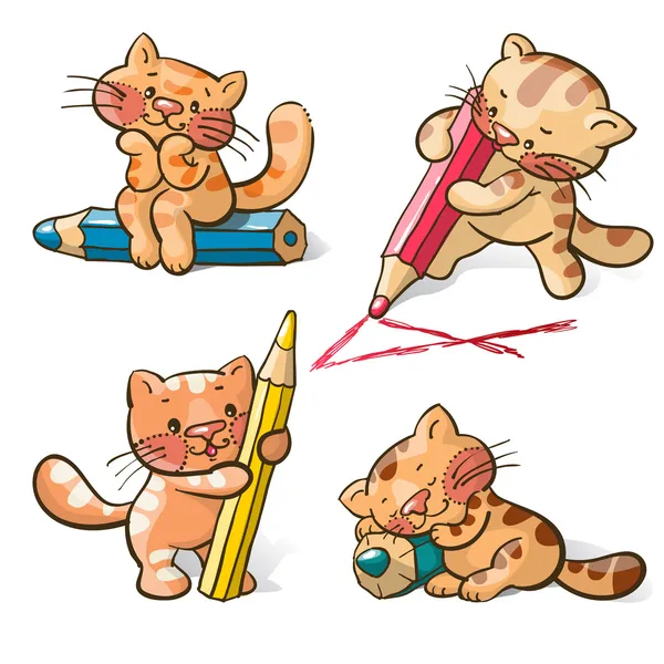 Gatitos — Archivo Imágenes Vectoriales