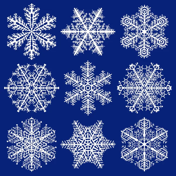 Copos de nieve — Vector de stock