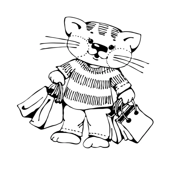 Gato de dibujos animados — Archivo Imágenes Vectoriales