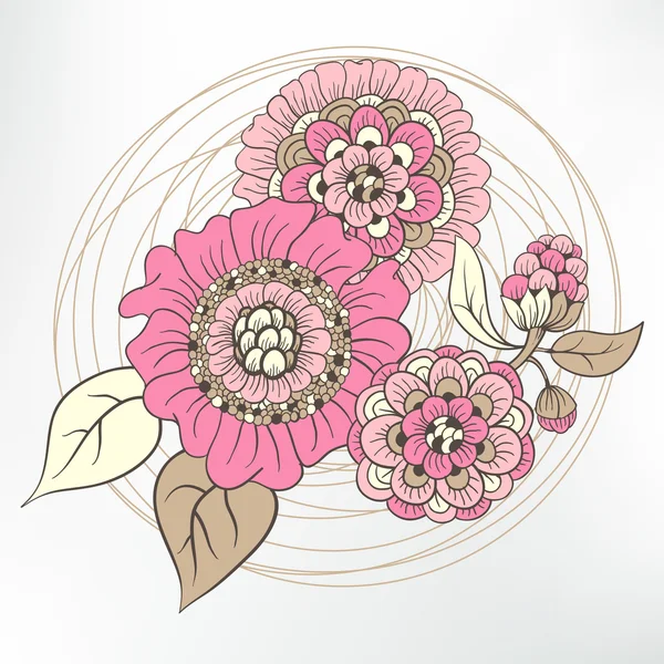 Flores — Vector de stock