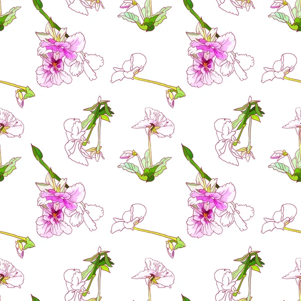 Papel de parede floral elegante — Vetor de Stock