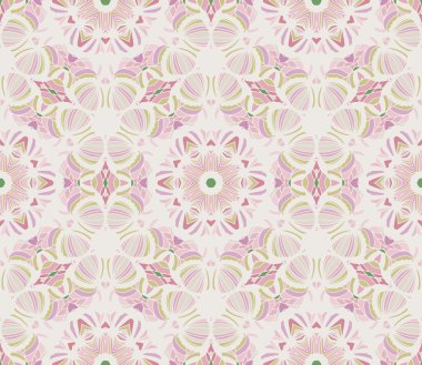 Retro çiçek desenli