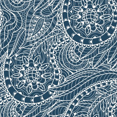 Paisley desenli tek renkli ve dikdörtgen desenli. Vektör illüstrasyonu