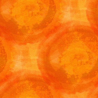 Koyu bir arka plan üzerinde parlak suluboya daireler ile dikişsiz desen. Elle çizilmiş illüstrasyon. 