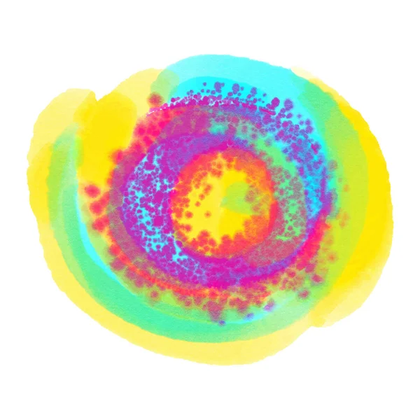 Акварельное Пятно Выделенное Белом Фоне Ручная Иллюстрация — стоковое фото