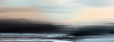 Soyut izlenimcilik. Manzara. Modern resim. El çizimi illüstrasyon. 