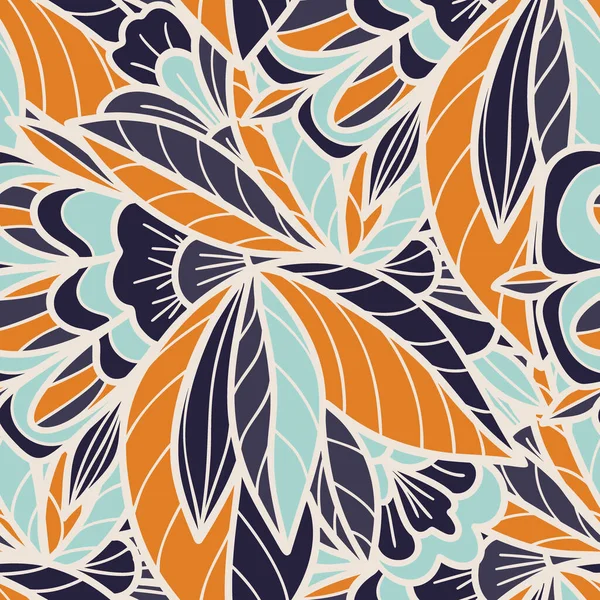 Motif Sans Couture Avec Impression Paisley Multicolore Illustration Vectorielle — Image vectorielle