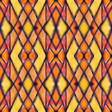 Modelleştirilmiş etnik kalıplı kusursuz bir model. El çizimi illüstrasyon.