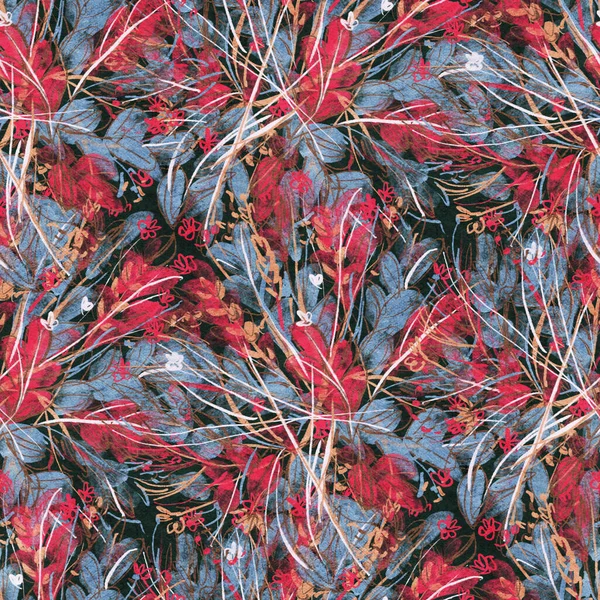 Pola Mulus Dengan Bunga Musim Semi Yang Cerah Lukisan Digital — Stok Foto