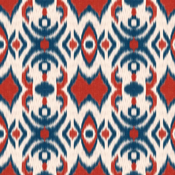 Kusursuz Ikat Deseni Tekstil Tasarımı Duvar Kağıdı Yüzey Dokuları Ambalaj — Stok fotoğraf