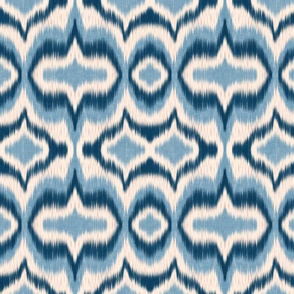无缝隙Ikat模式 纺织品设计 表面纹理 包装纸的背景 — 图库照片