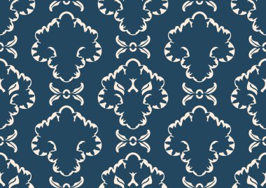 Siyah ve beyaz pürüzsüz desenli Arabesk 'ler eski usul. Vektör illüstrasyonu