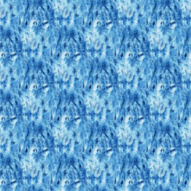 Beyaz ipeğin üzerindeki çivit rengi kusursuz kravat boyası deseni. El boyası kumaşlar - nodüler batik. Shibori boyaması.. 