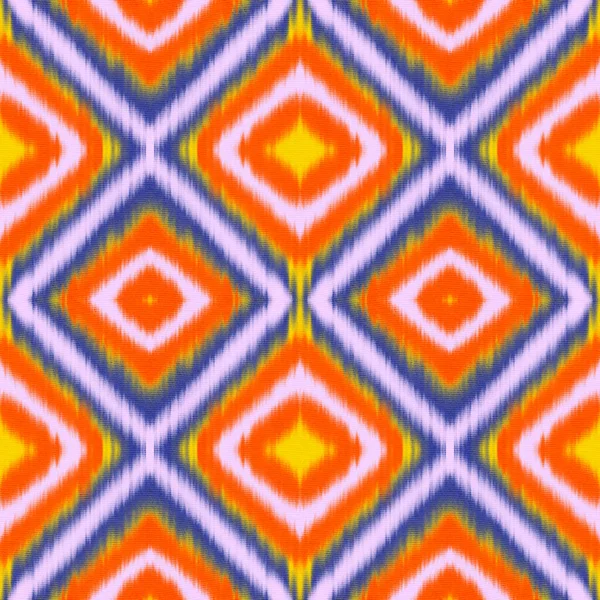 Nahtloses Ikat Muster Abstrakter Hintergrund Für Textildesign Tapeten Oberflächenstrukturen Packpapier — Stockfoto