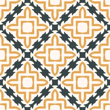 Basit geometrik çizimi olan kusursuz bir model. Retro tarzda. Vektör illüstrasyonu  