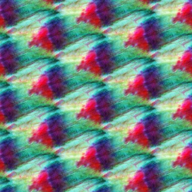 Beyaz ipek üzerinde kusursuz kravat boyası deseni. El boyası kumaşlar - nodüler batik. Shibori boyaması.. 
