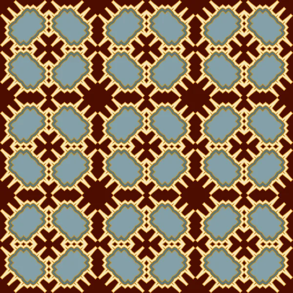 Seamless Pattern Mosaic Tiles Mediterranean Vector Illustration — Stock Vector